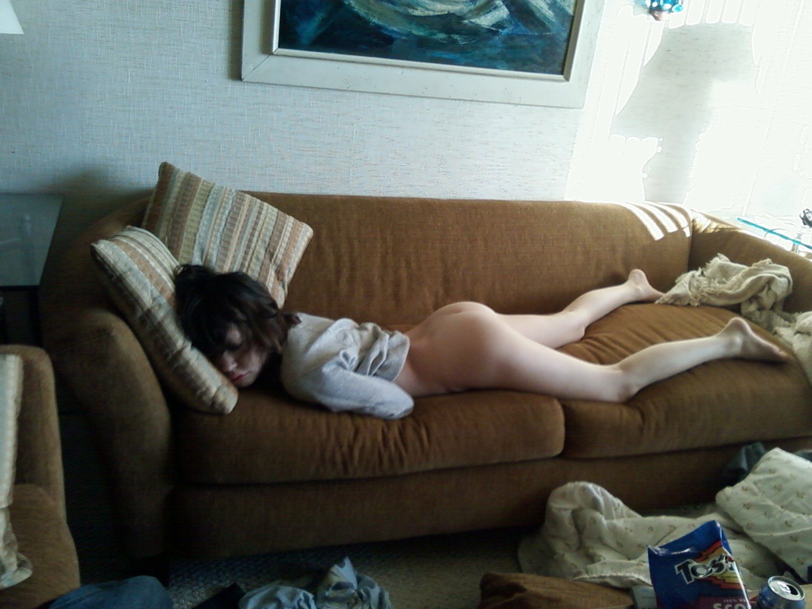 Изображение помечено: Brunette, Feet, Legs, Sexy Wallpaper, Sleeping, Ass - Butt