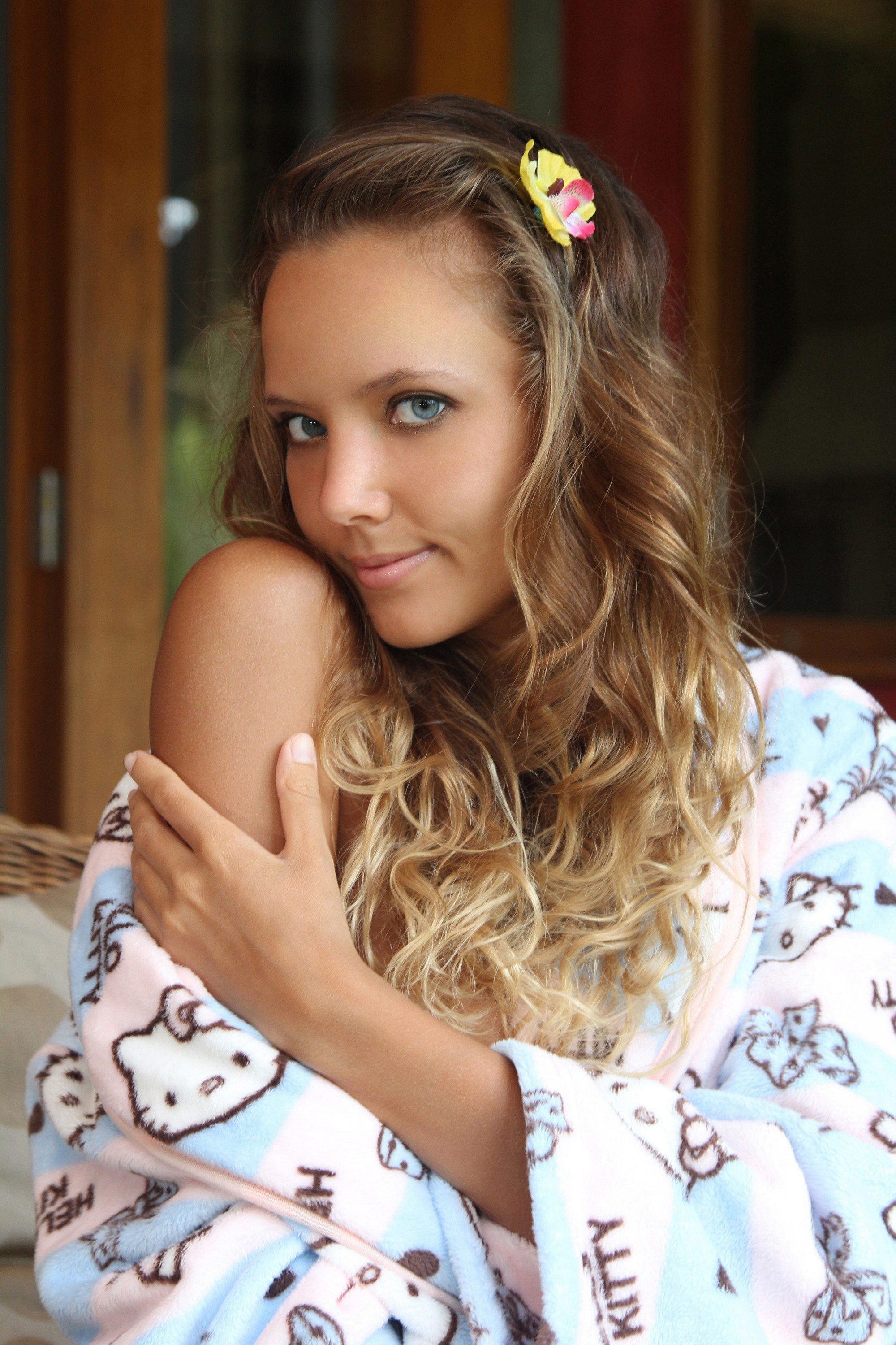 Изображение помечено: Skinny, Blonde, Eyes, Good Morning, Katya Clover - Mango A, Russian, Smiling, X-Art, Cute, Safe for work