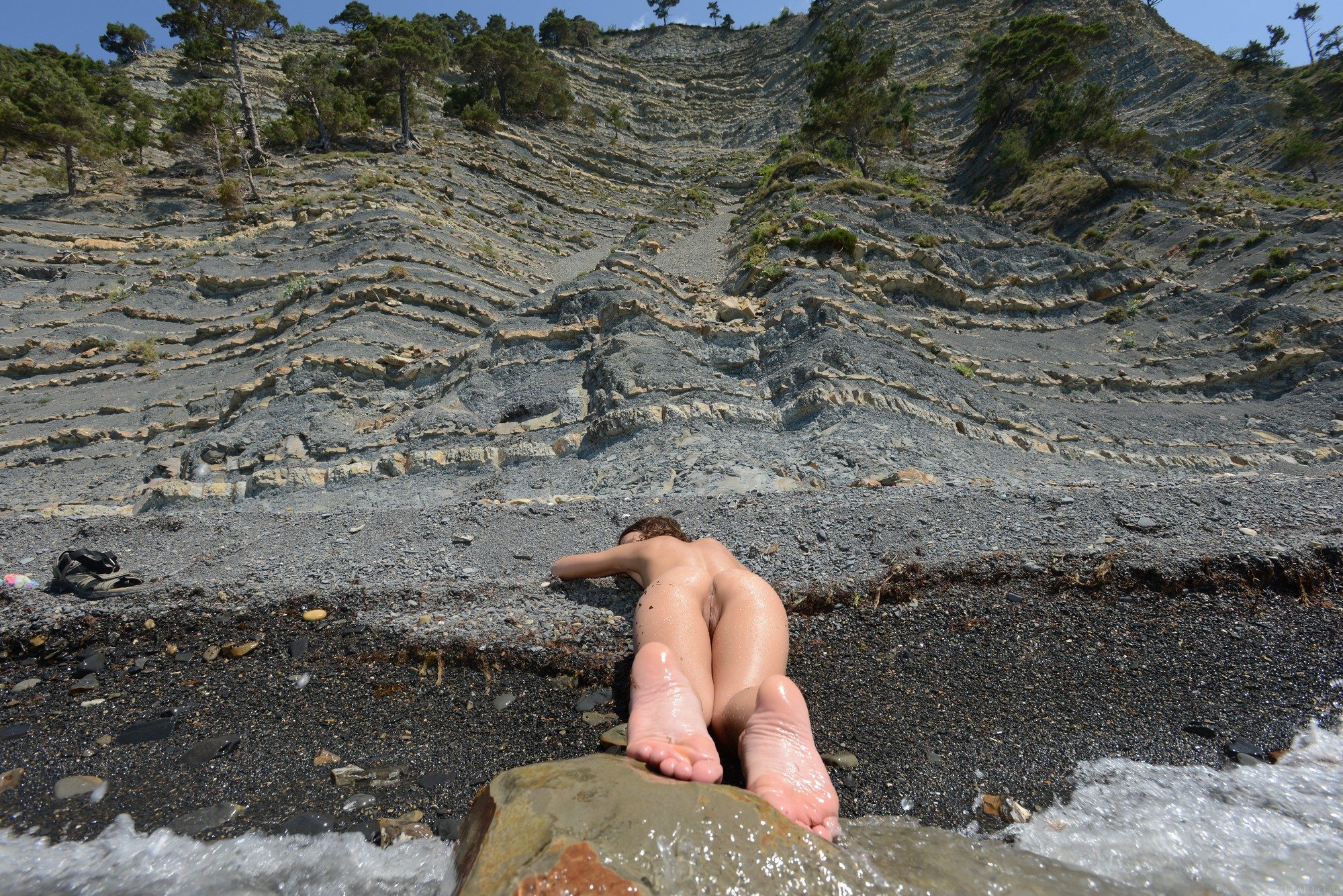 Изображение помечено: Skinny, Brunette, Foxy Di - Nensi B - Medina U, MET Art, Mikhail Paramonov - Paromov, Nature, Nyuso, Russian