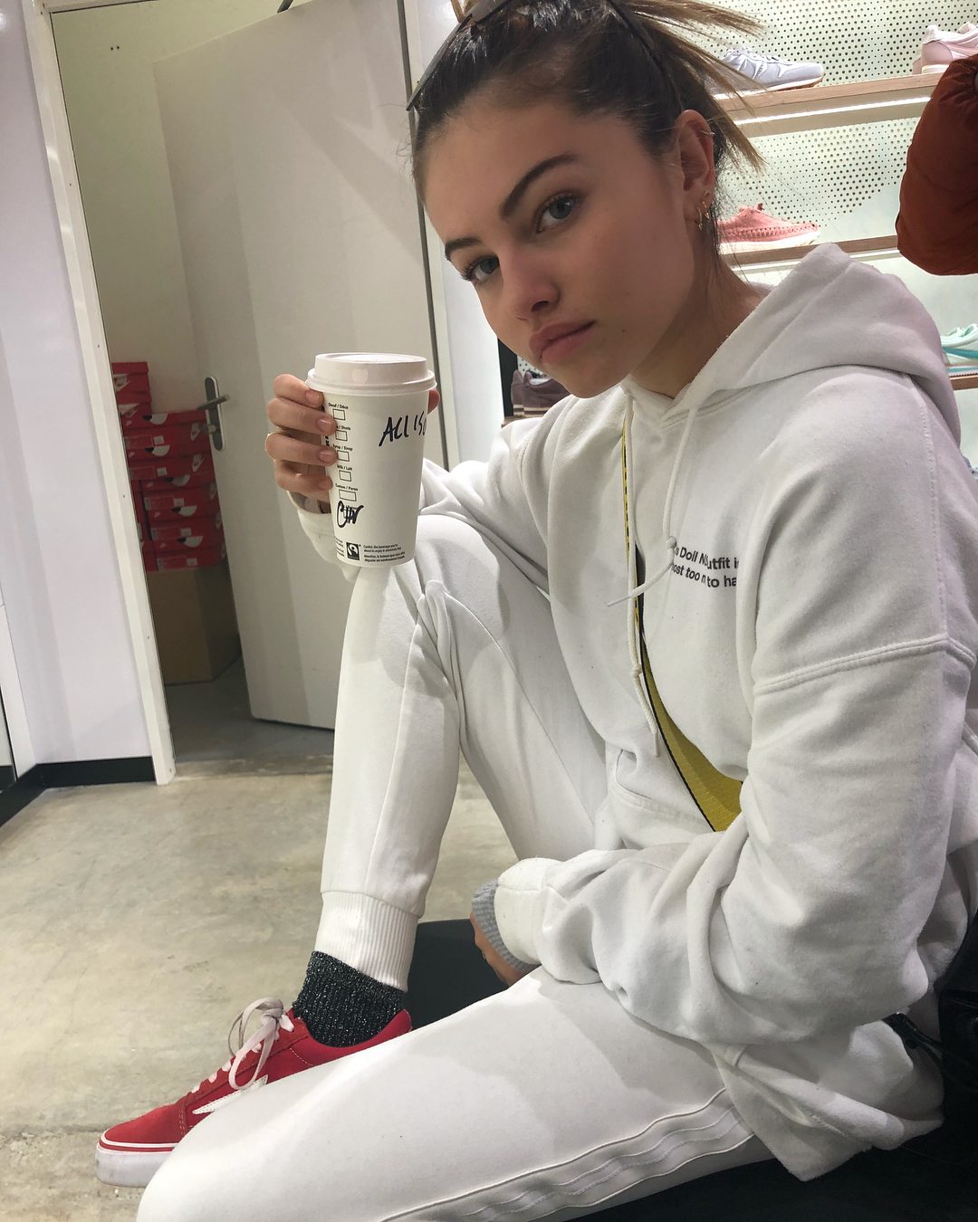 Изображение помечено: Skinny, Brunette, Eyes, French, Thylane Blondeau, Celebrity - Star, Cute, Safe for work