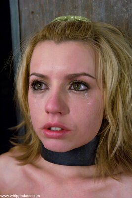 Picture tagged with: American, Blonde, Eyes, Lexi Belle, Whipped Ass, Bondage, Close-up, Face