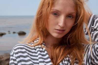 Изображение помечено: Beach, Eyes, Fugite, MET Art, Red Fox - Michelle Starr - Michelle H, Redhead, Ukrainian, Face, Safe for work