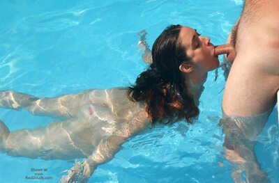 Изображение помечено: Blowjob, Brunette, Sexy Wallpaper, Dick, Pool