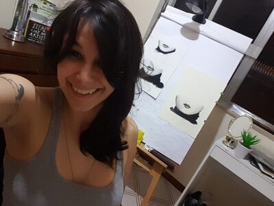Изображение помечено: Brunette, Camgirl, GweenBlack, nood.tv