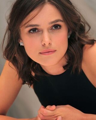 Изображение помечено: Brunette, Keira Knightley, Celebrity - Star, Cute, English, Eyes, Face