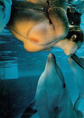 Изображение помечено: Busty, Kissing, Boobs, Dolphin, Under water
