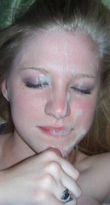 Изображение помечено: Cumshot, Blonde, Facial