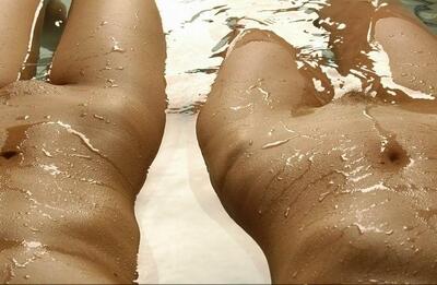 Изображение помечено: MET Art, Sexy Wallpaper, Wet, 2 girls, Tummy