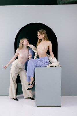 Изображение помечено: Skinny, Alice Lismagi, Blonde, Igor Kuprianow, Victoria, 2 girls, Art, Cute, Small Tits, Tummy