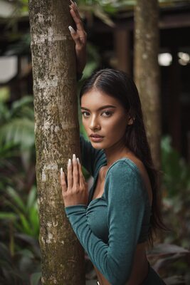 Изображение помечено: Skinny, Alisa Arunahiran, Asian, Beach, Brunette, Eyes, Thai, Cute