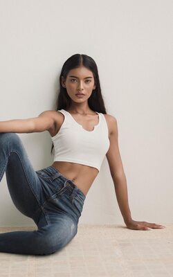 Изображение помечено: Skinny, Alisa Arunahiran, Asian, Brunette, Eyes, Thai, Cute, Tummy