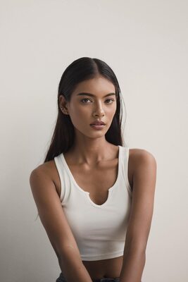 Изображение помечено: Skinny, Alisa Arunahiran, Asian, Brunette, Eyes, Thai, Cute