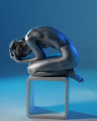 Изображение помечено: Skinny, Anastasia Grinenko, Brunette, Feet, Igor Kuprianow, Legs, Art, Body painting