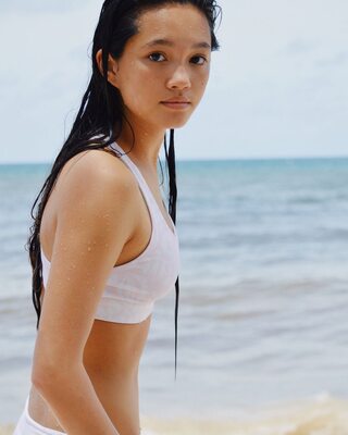 Изображение помечено: Skinny, Asian, Brunette, Lily Chee, American, Beach, Bikini, Canadian, Cute, Eyes