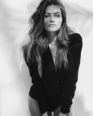 Изображение помечено: Skinny, Black and White, Brunette, Thylane Blondeau, Celebrity - Star, Cute, French, Safe for work