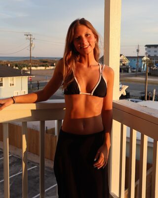 Изображение помечено: Skinny, Blonde, Ella Grace Jones, American, Bikini, Cute, Smiling, Tummy