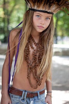 Изображение помечено: Skinny, Blonde, Thylane Blondeau, Celebrity - Star, Cute, Eyes, French