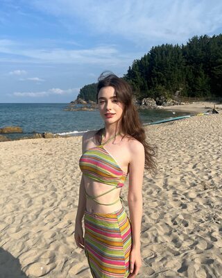 Изображение помечено: Skinny, Brunette, Dasha Taran, Beach, Cute, Russian, Tummy