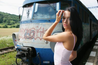 Изображение помечено: Skinny, Brunette, Expired Ticket, Gwen A, Watch4Beauty, Czech, Sexy Wallpaper